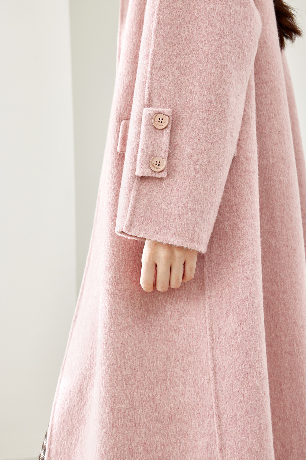Minimalist Style Wool Coat-VIMLYSTORE