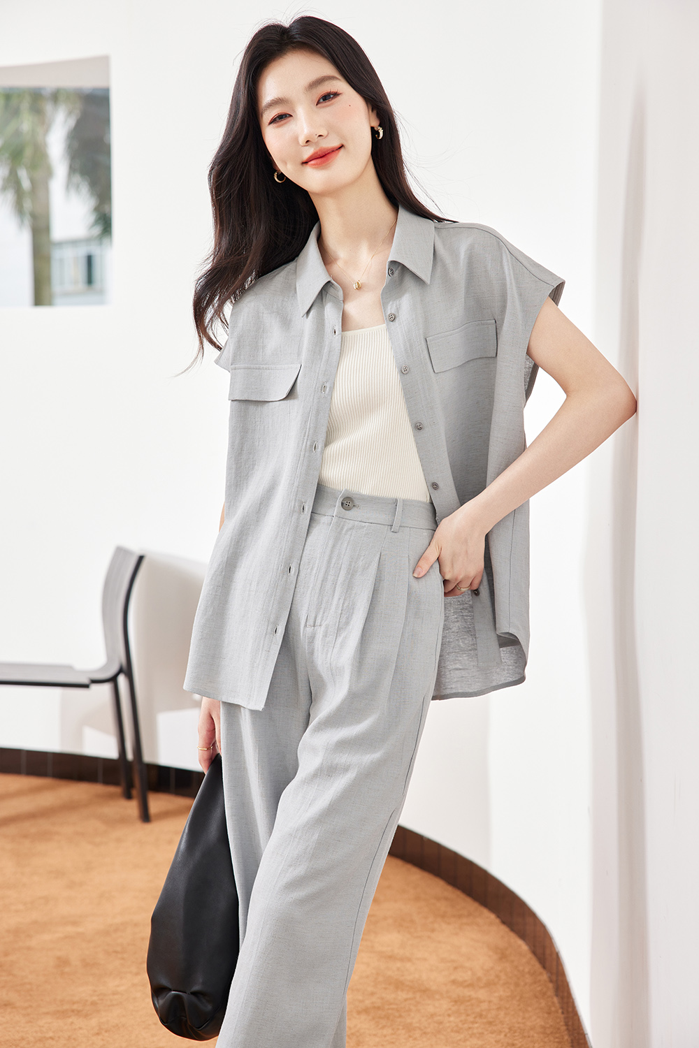 Temperamental Linen Blend Suit
