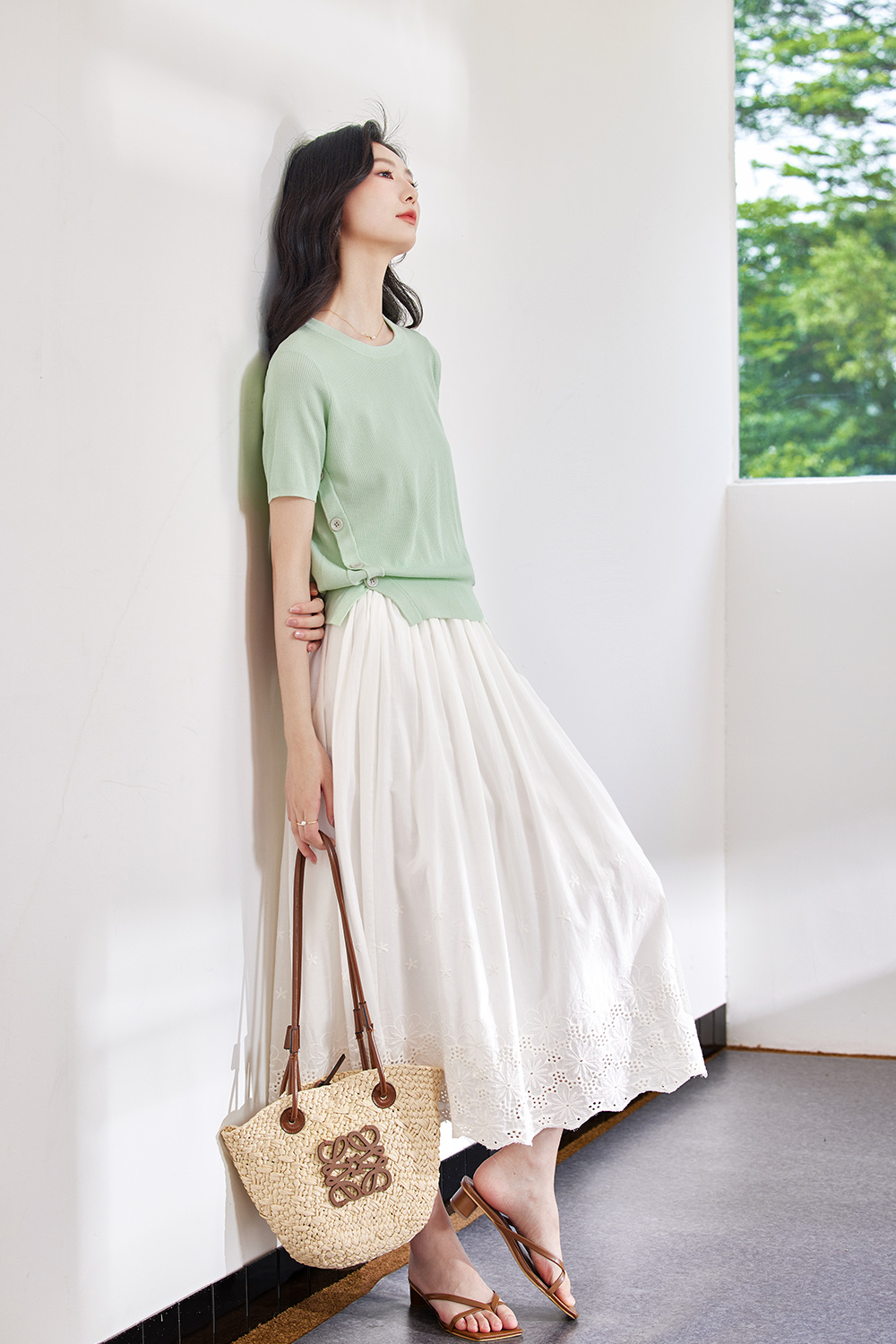 Lightweight Split-Slit Sweater