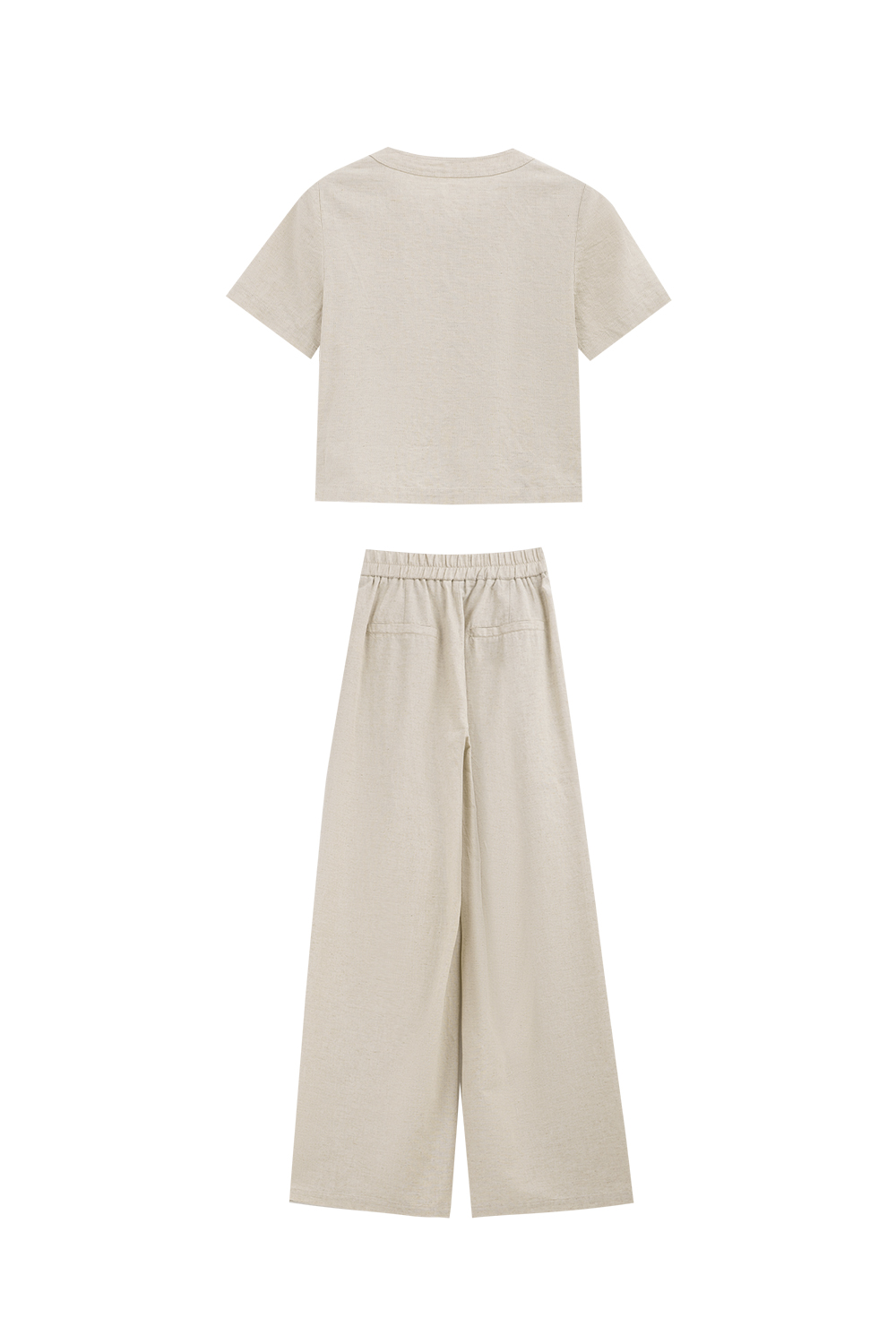 Minimalist Fashion Matching Linen Suit