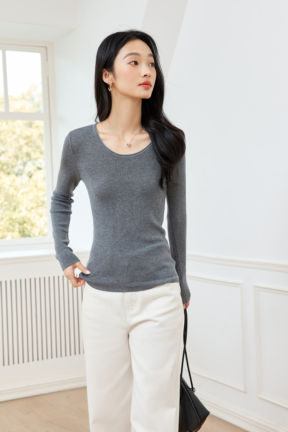Fashionable And Casual Wool Base Sweater