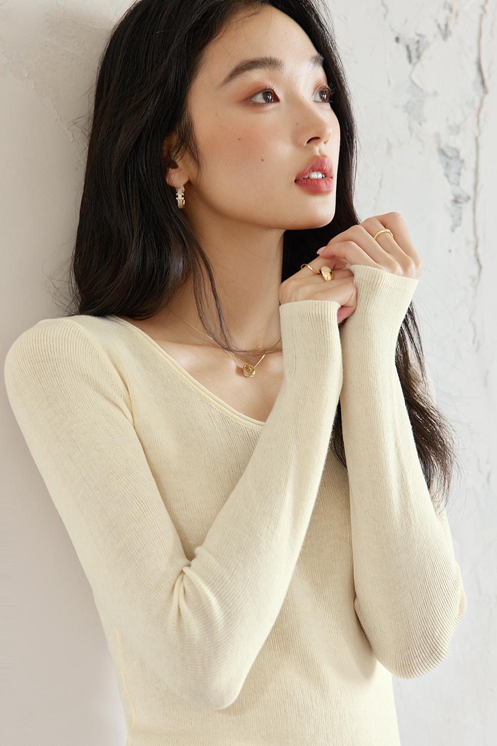 Fashionable And Casual Wool Base Sweater