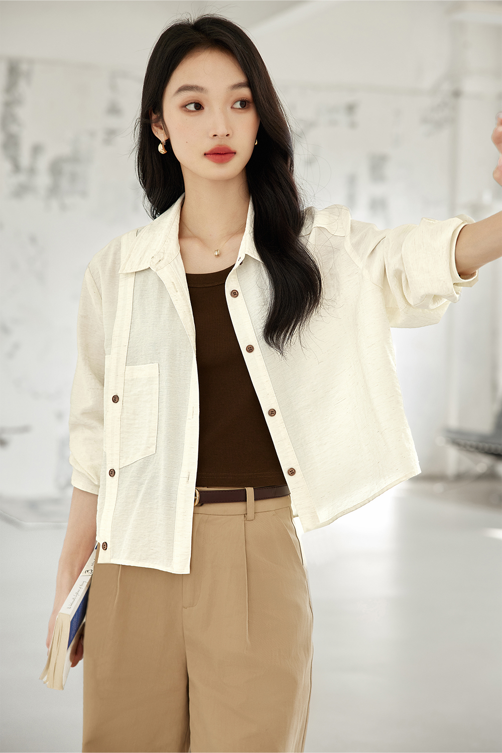 Split Casual Short Shirt