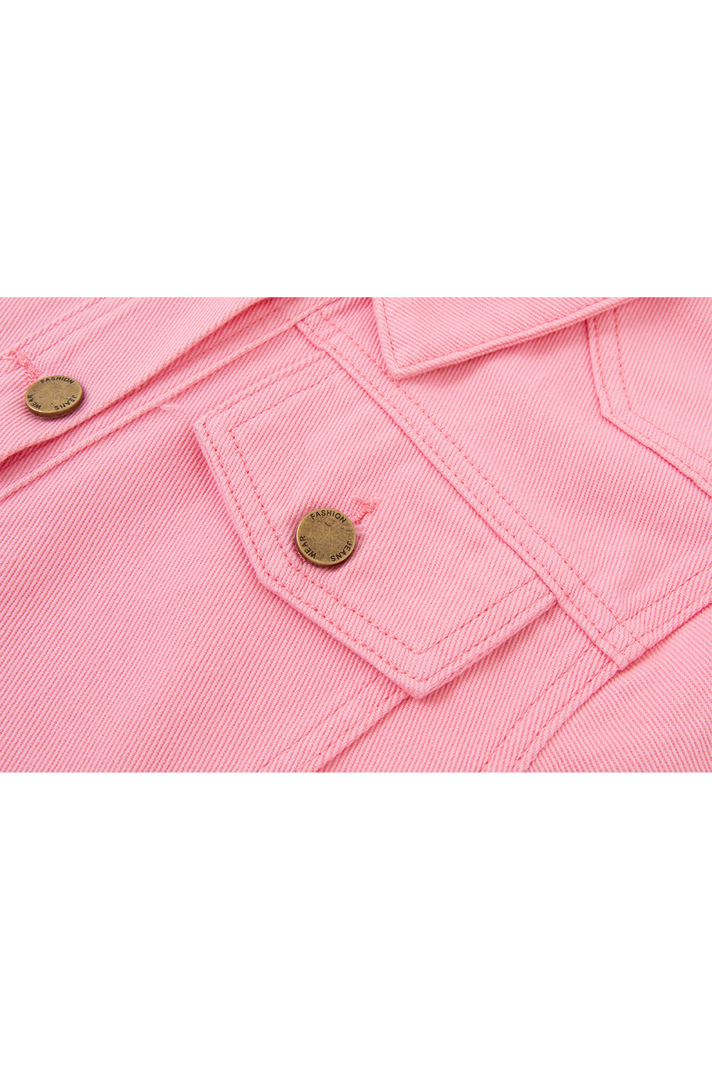 Short Stylish Color Spun Denim Set