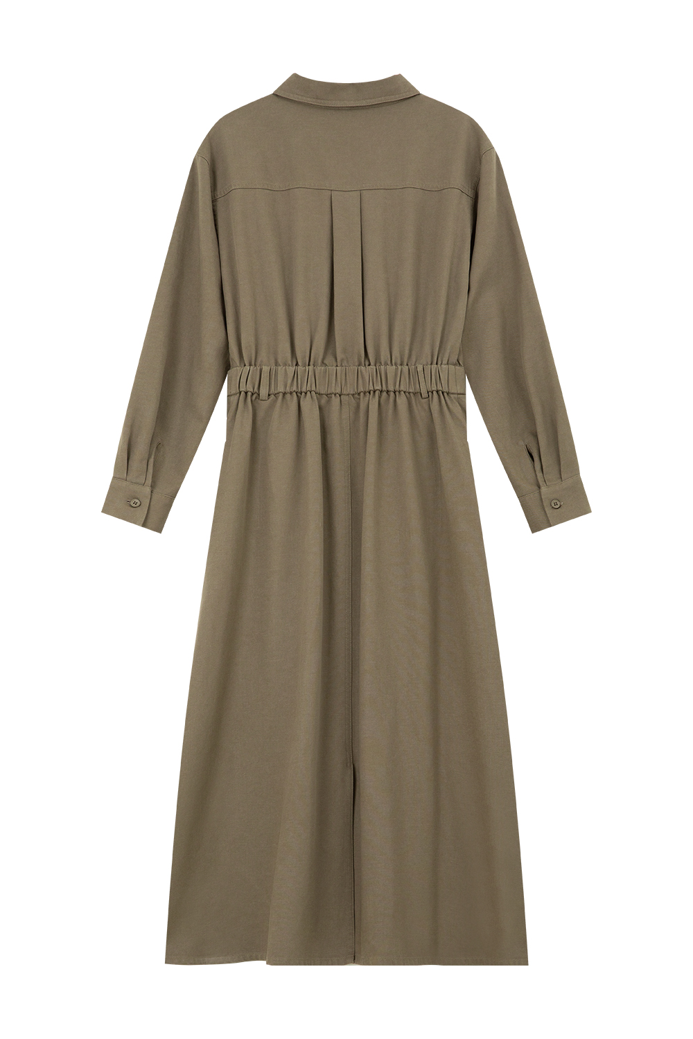 Vintage Long-Sleeved Shirt Dress