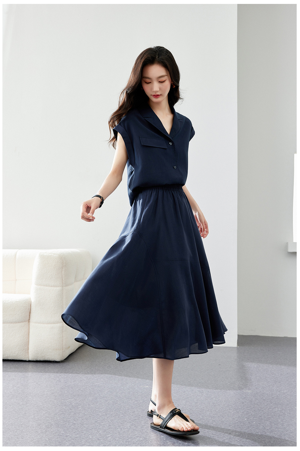 Unrestrained comfortable Lyocell suit.