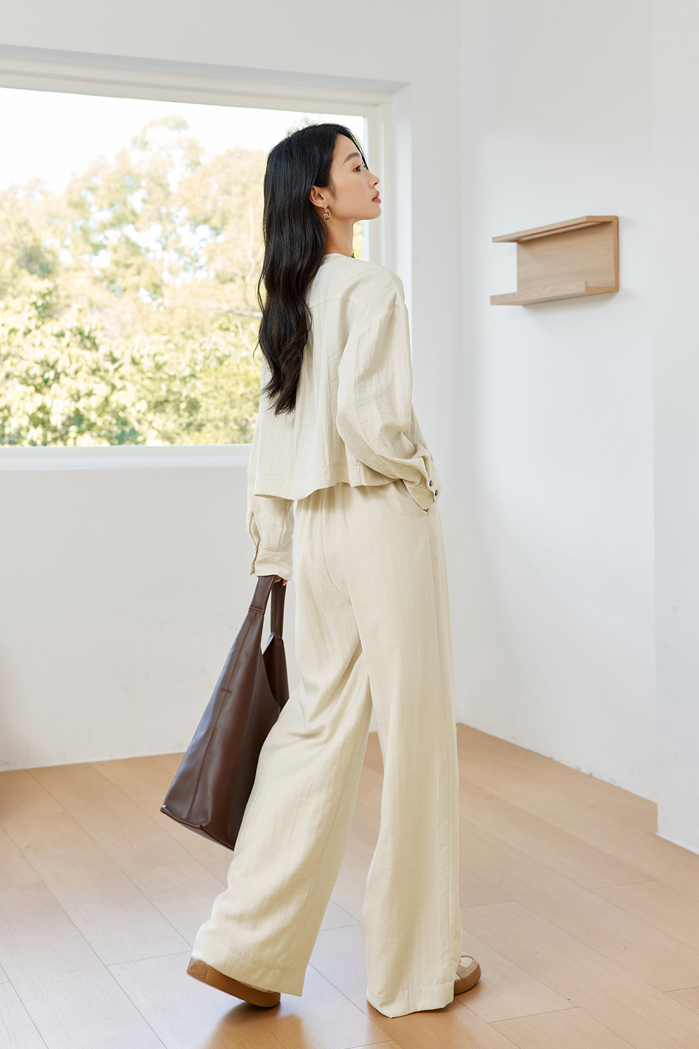 Casual Loose Linen Two-Piece Suit