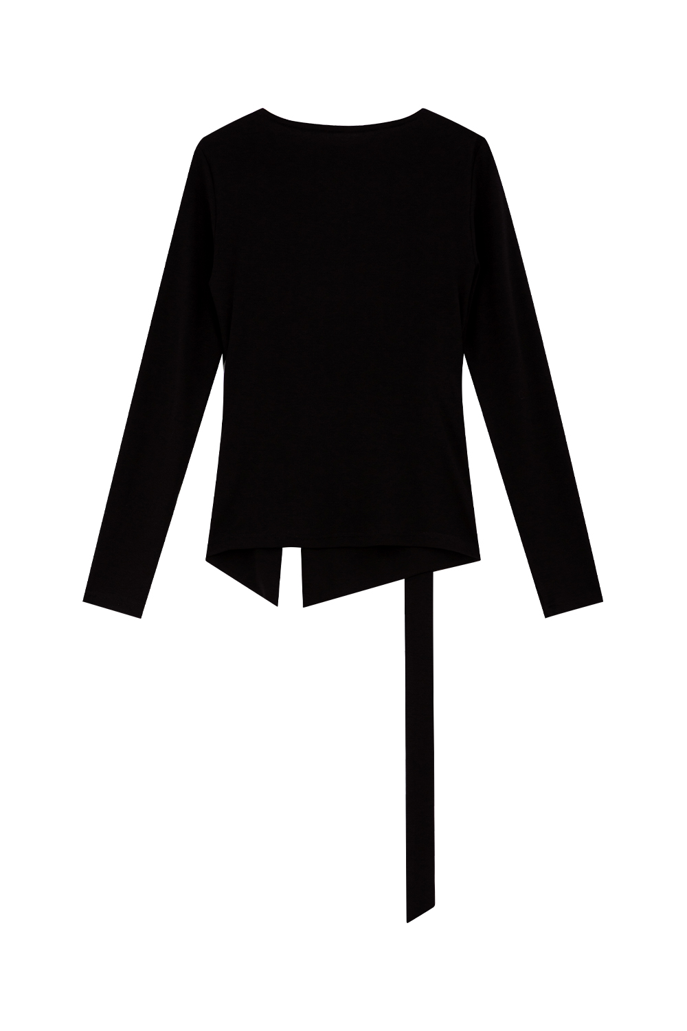 Retro Lyocell Pleated Ribbon T-Shirt