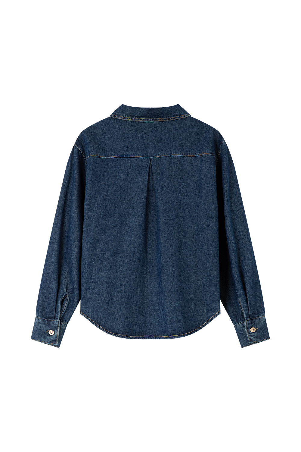 French Embroidered Denim Shirt