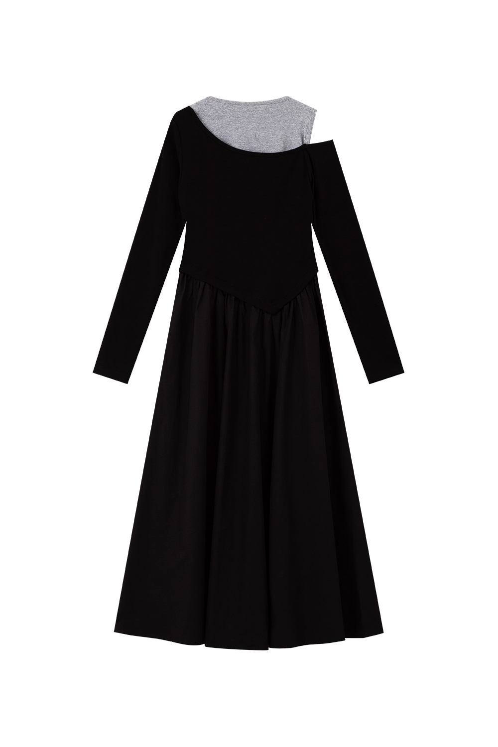 Casual Faux Two-Piece Dress