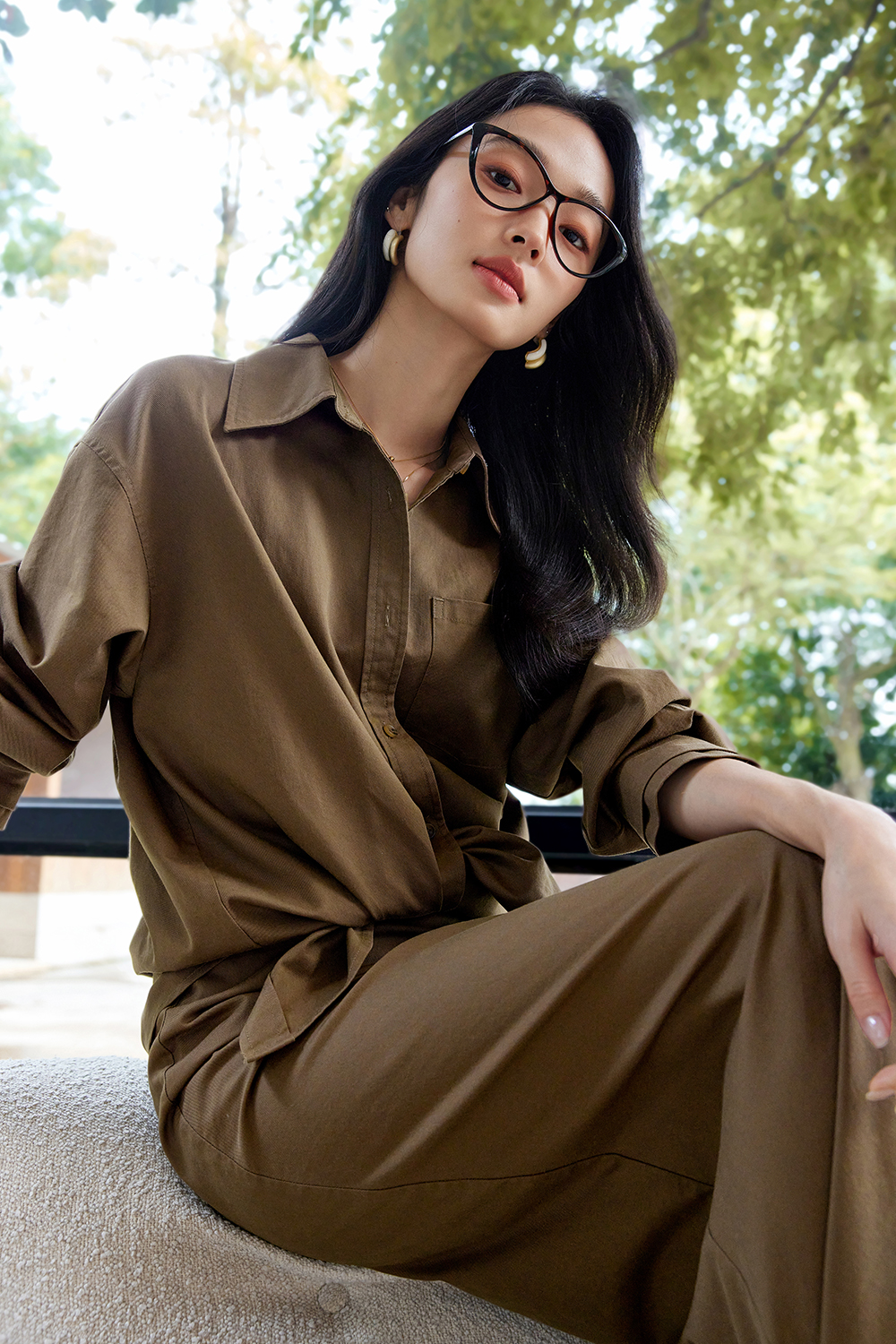 Fashionable Temperament Solid Color Suit-VIMLYSTORE