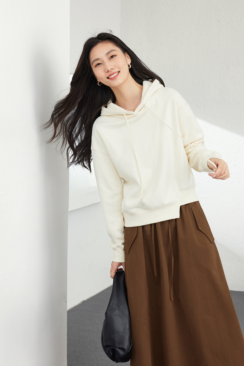 Fleece-Lined Hooded Sweatshirt