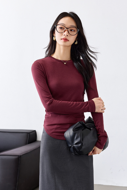 Wool blend knitted base layer