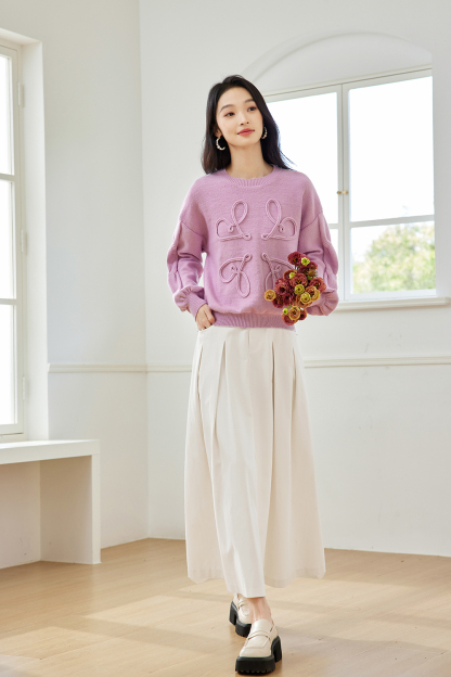3D Line Design Sweater