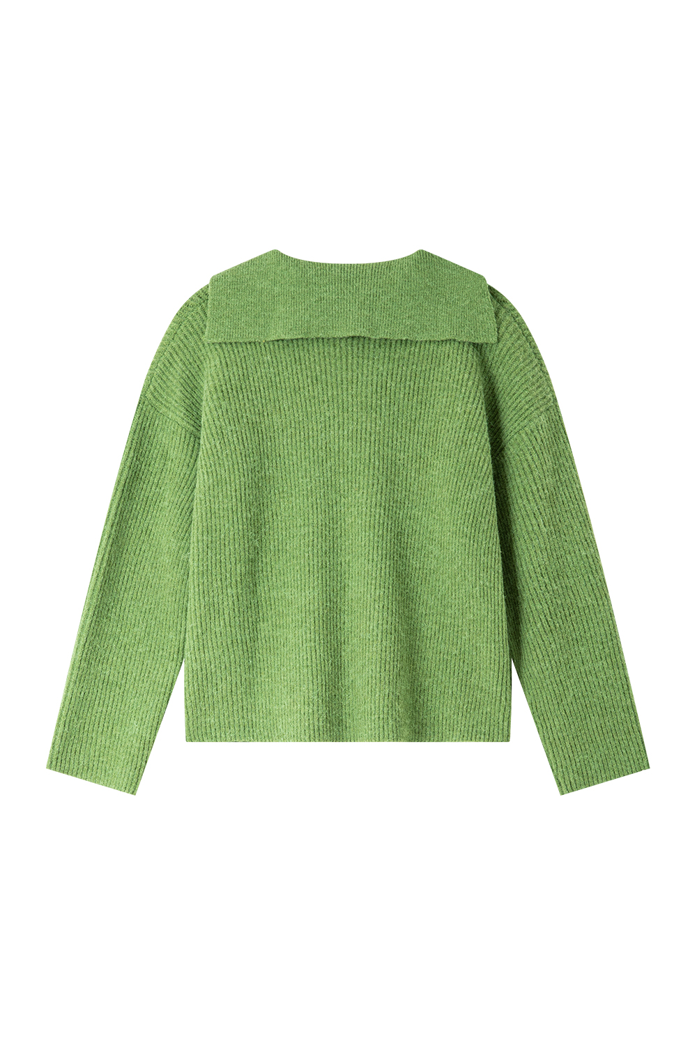 Simple large lapel knitted sweater-VIMLYSTORE
