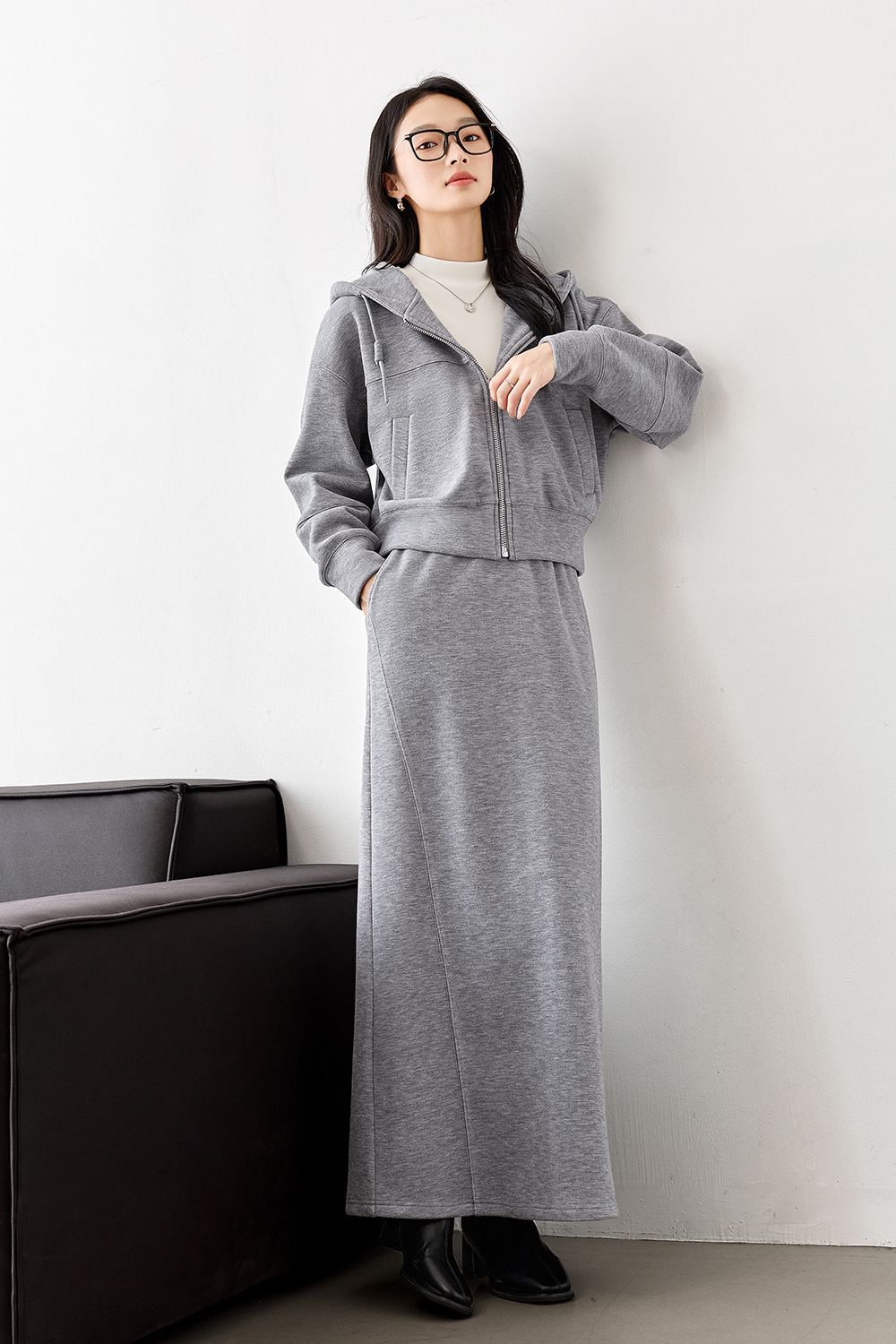 Fashionable loose hooded suit-VIMLYSTORE