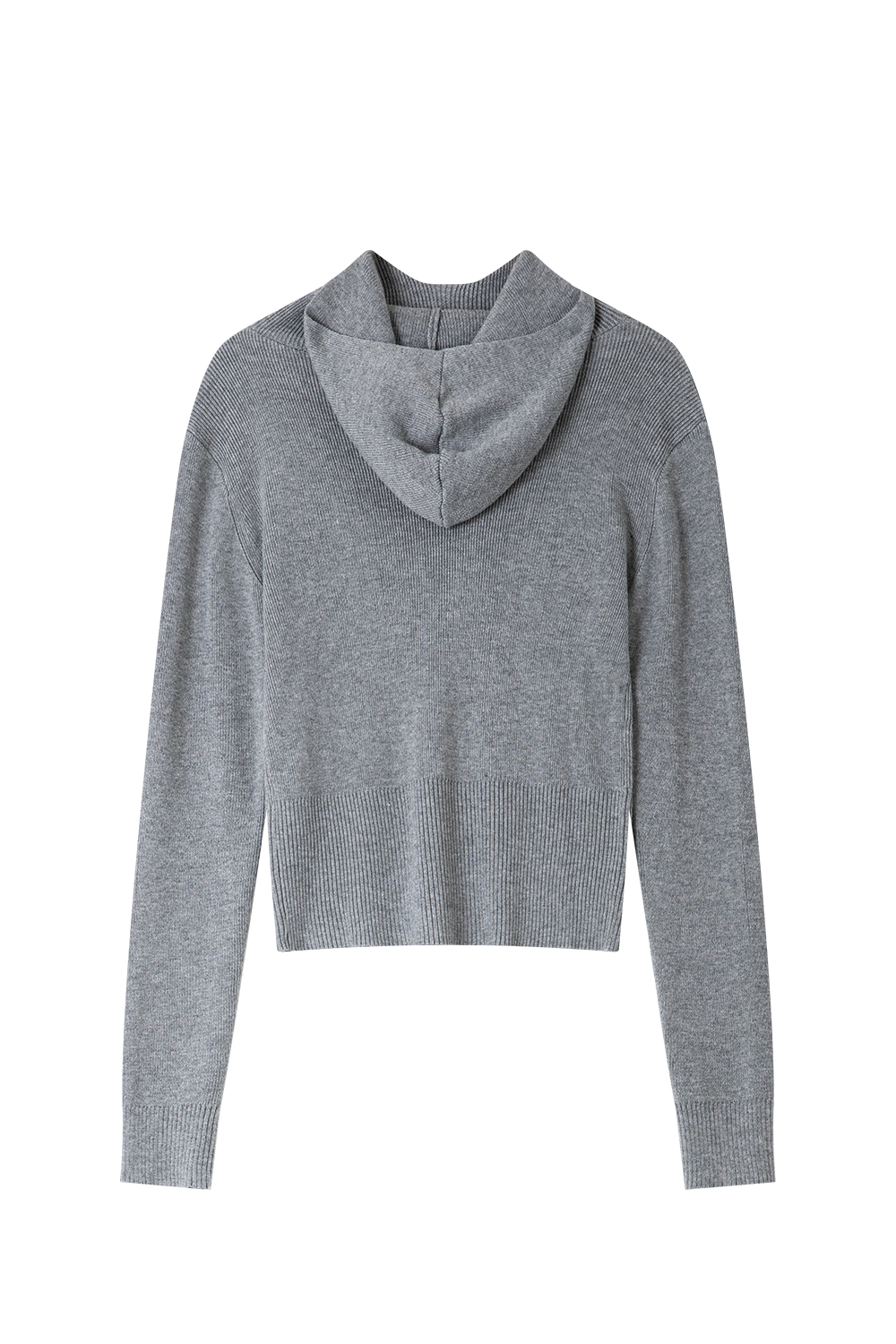 Wool Blend Hooded Knitted Sweater