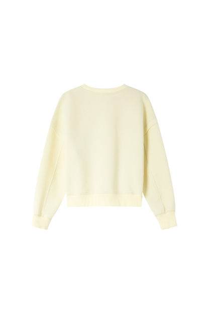 Heart Patch Embroidery Sweatshirt