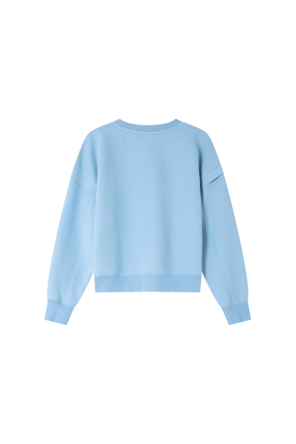 Heart Patch Embroidery Sweatshirt