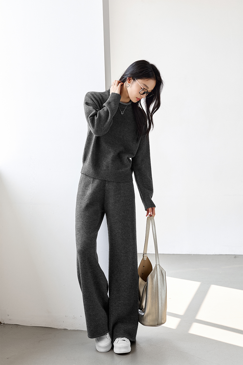 Textured Wool Blend Suit-VIMLYSTORE