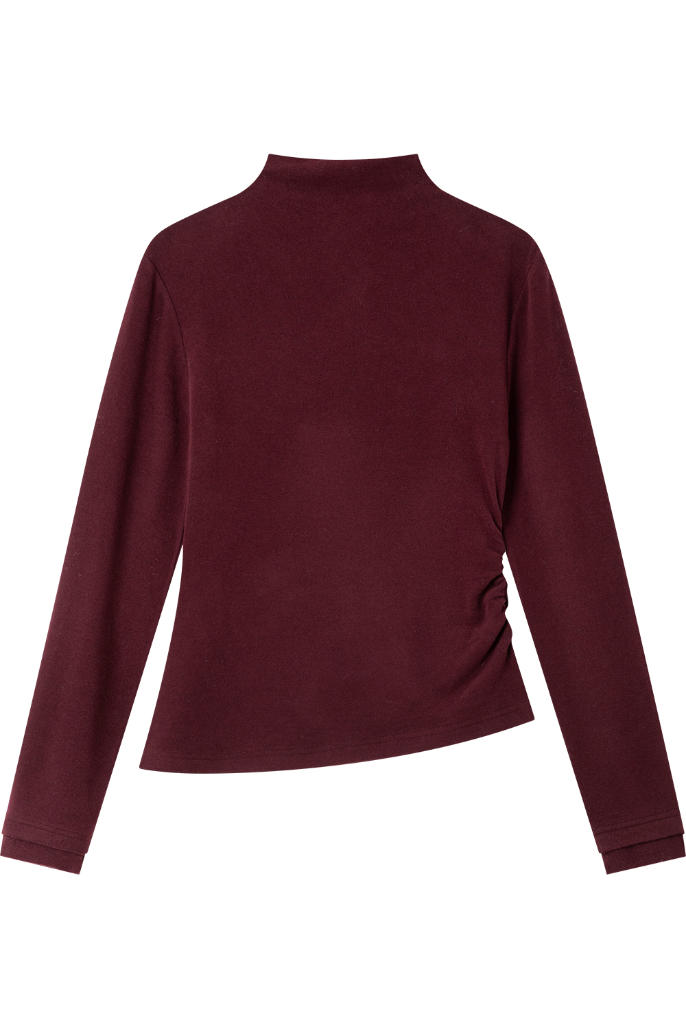 Irregular Hem Knitted Bottoming Shirt-VIMLYSTORE