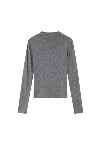 Wool Blend Half Turtleneck Knitted Bottoming Shirt