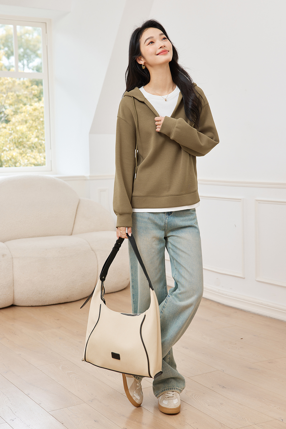 Maillard Fake Two Piece Sweatshirt
