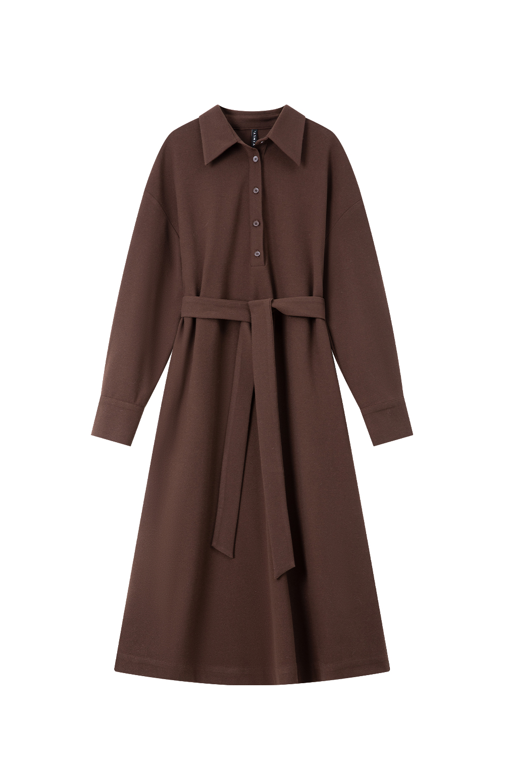 Polo Collar Loose Dress