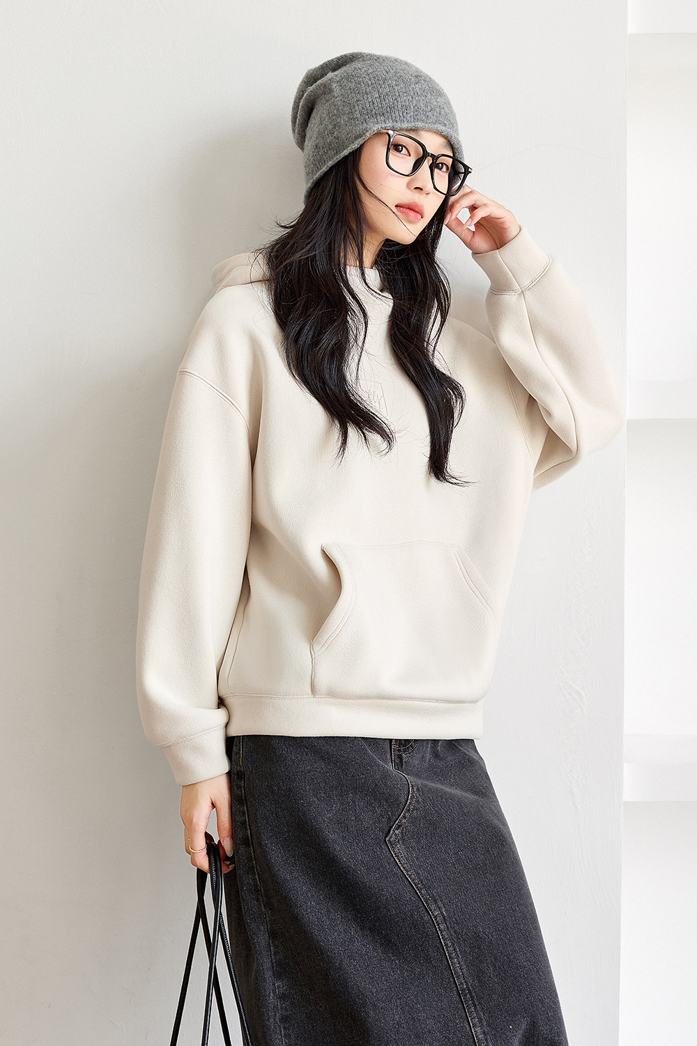 Fun Embroidered Hooded Sweatshirt-VIMLYSTORE