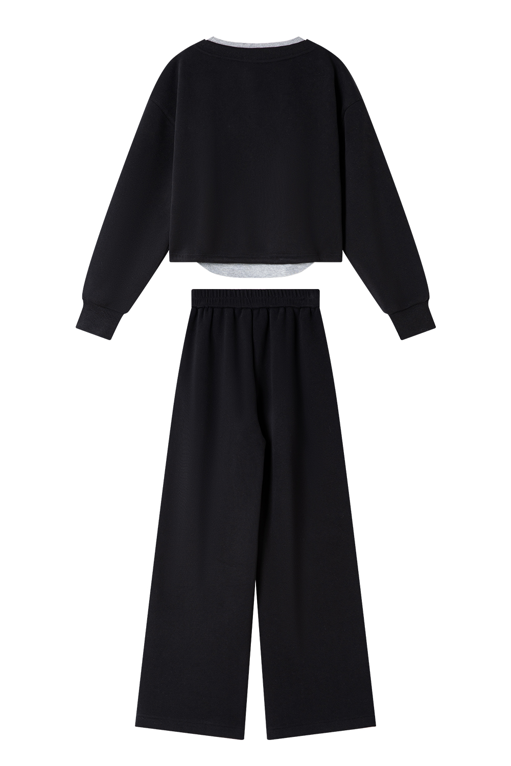 Fleece-Lined Thickened Simple Three-Piece Set