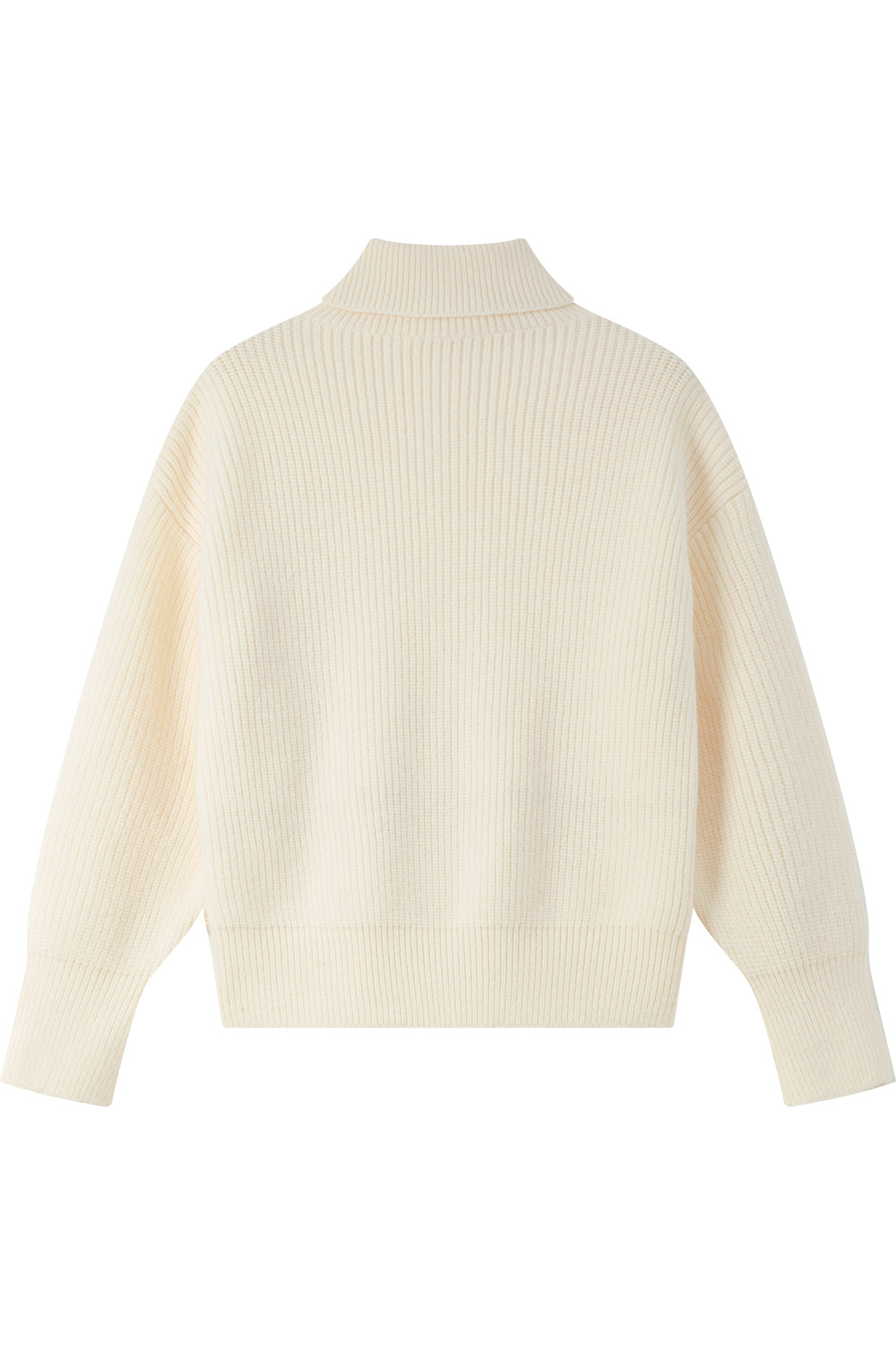 High neck cable design knitted sweater-VIMLYSTORE