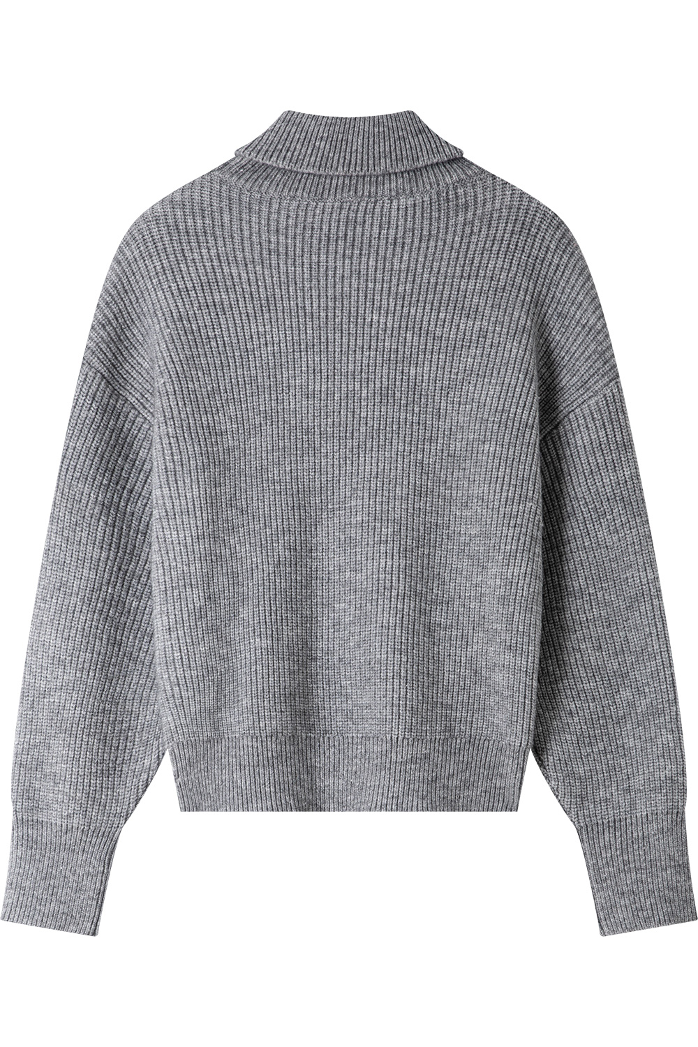 High neck cable design knitted sweater-VIMLYSTORE