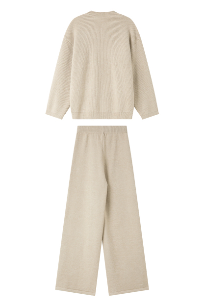 Solid color lazy loose suit