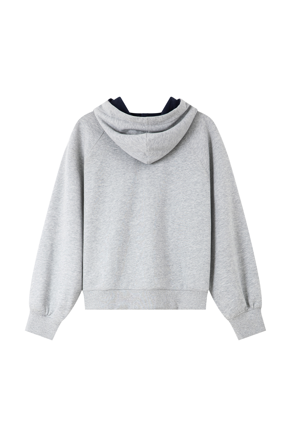 Thin-Fleece Hooded Letter Sweatshirt-VIMLYSTORE