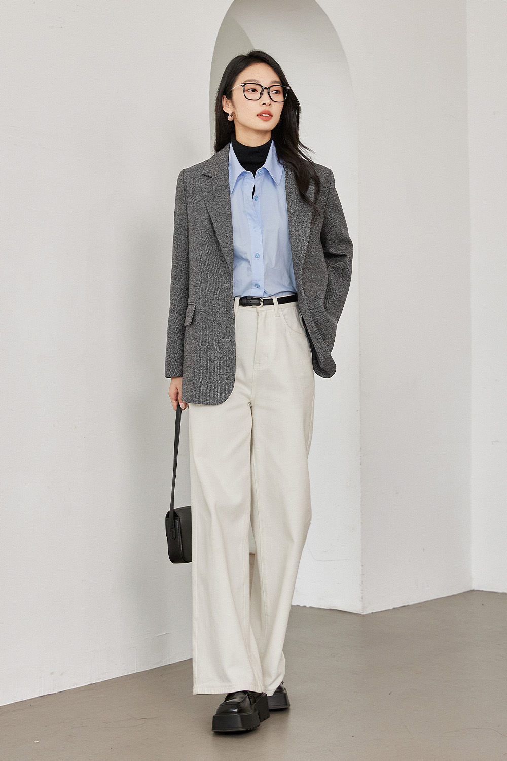 Woolblend Blazer-VIMLYSTORE