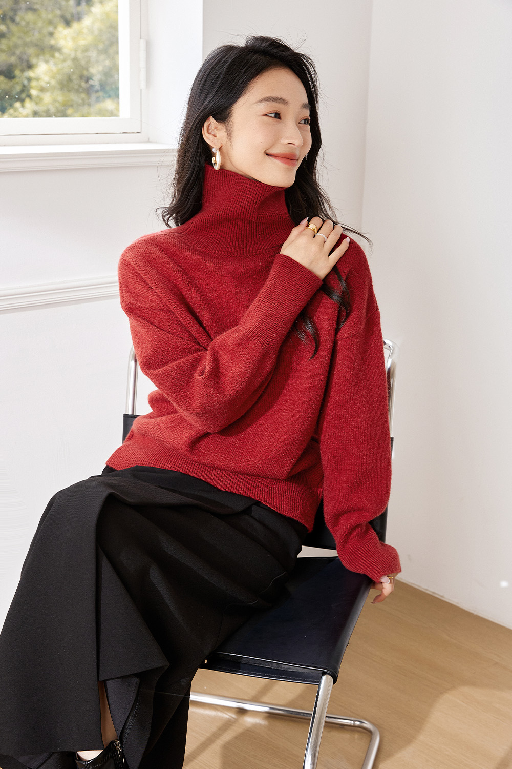 Lazystyle Warm Knitted Sweater-VIMLYSTORE