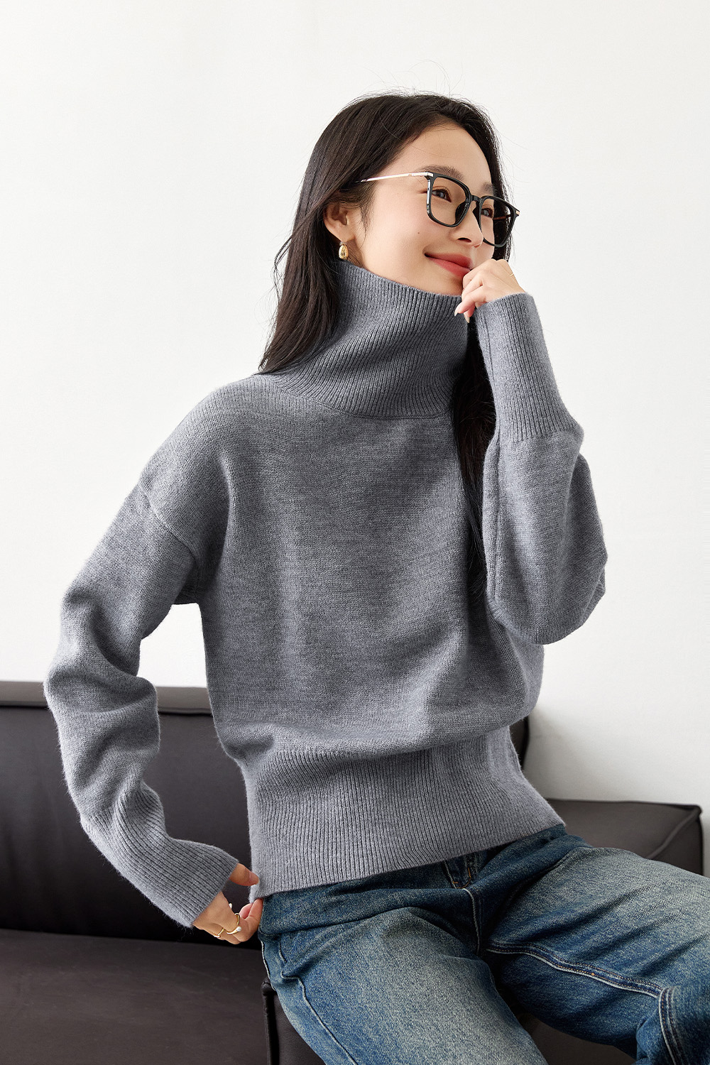 Lazystyle Warm Knitted Sweater-VIMLYSTORE