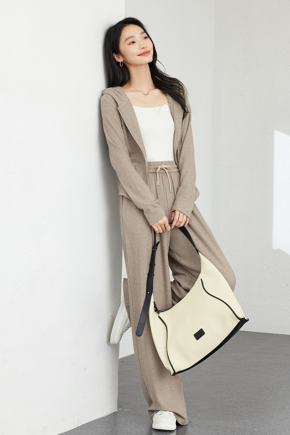 Modern Casual Oatmeal Suit-VIMLYSTORE