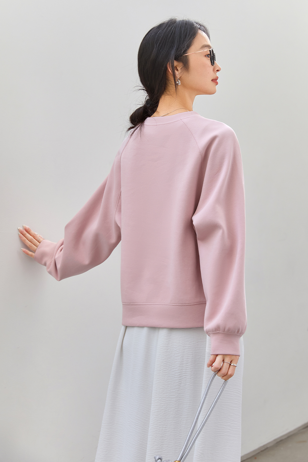 Breathable Texture Sweatshirt-VIMLYSTORE