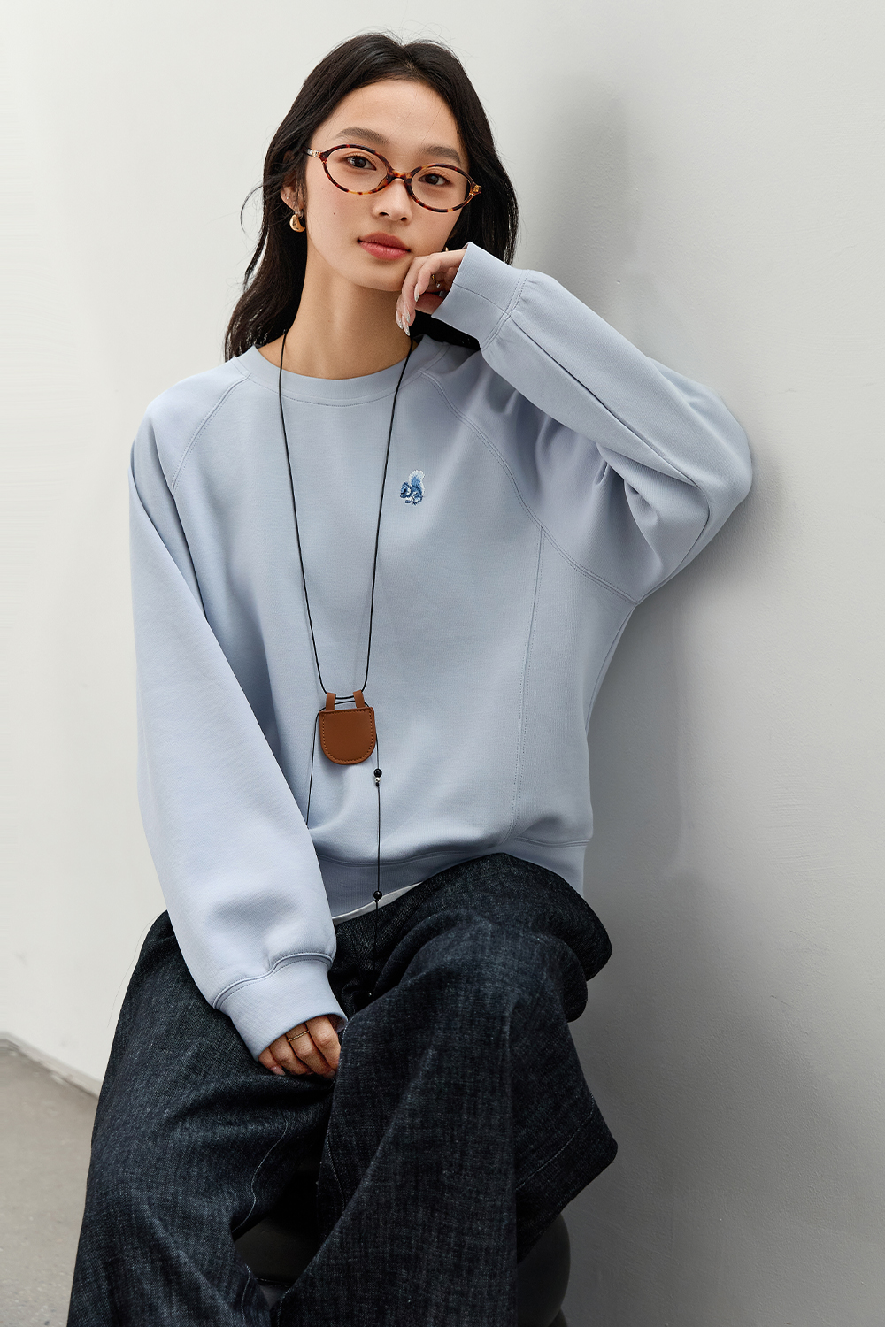 Breathable Texture Sweatshirt-VIMLYSTORE