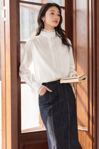 Hollow Lace Shirt