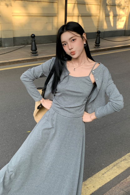 Casual Lazy Style Three-Piece Suit
