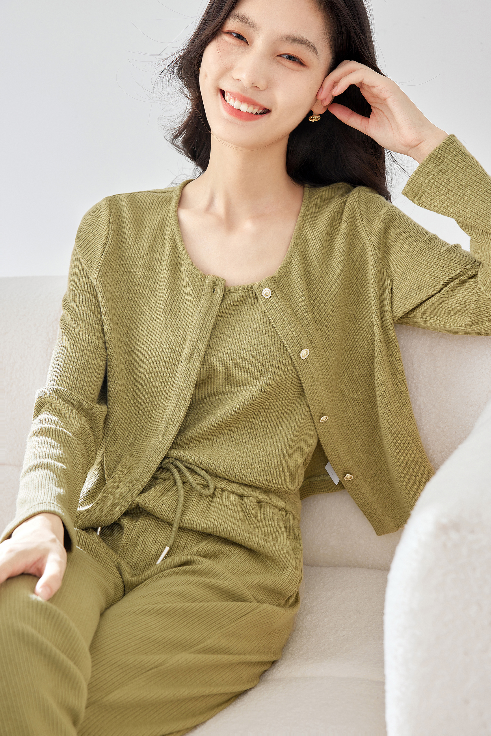 Three -piece sports knit set-VIMLYSTORE