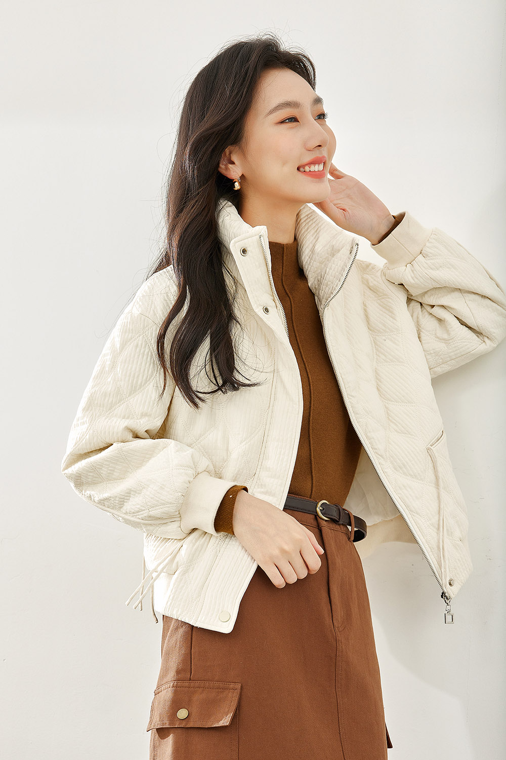 Solid Color Cotton Jacket