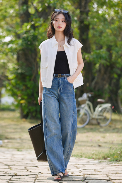 Simple Sleeveless Shirt