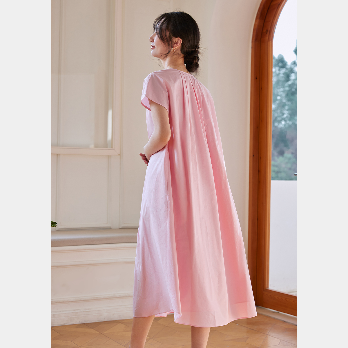 Pure Cotton Loose Straight Dress
