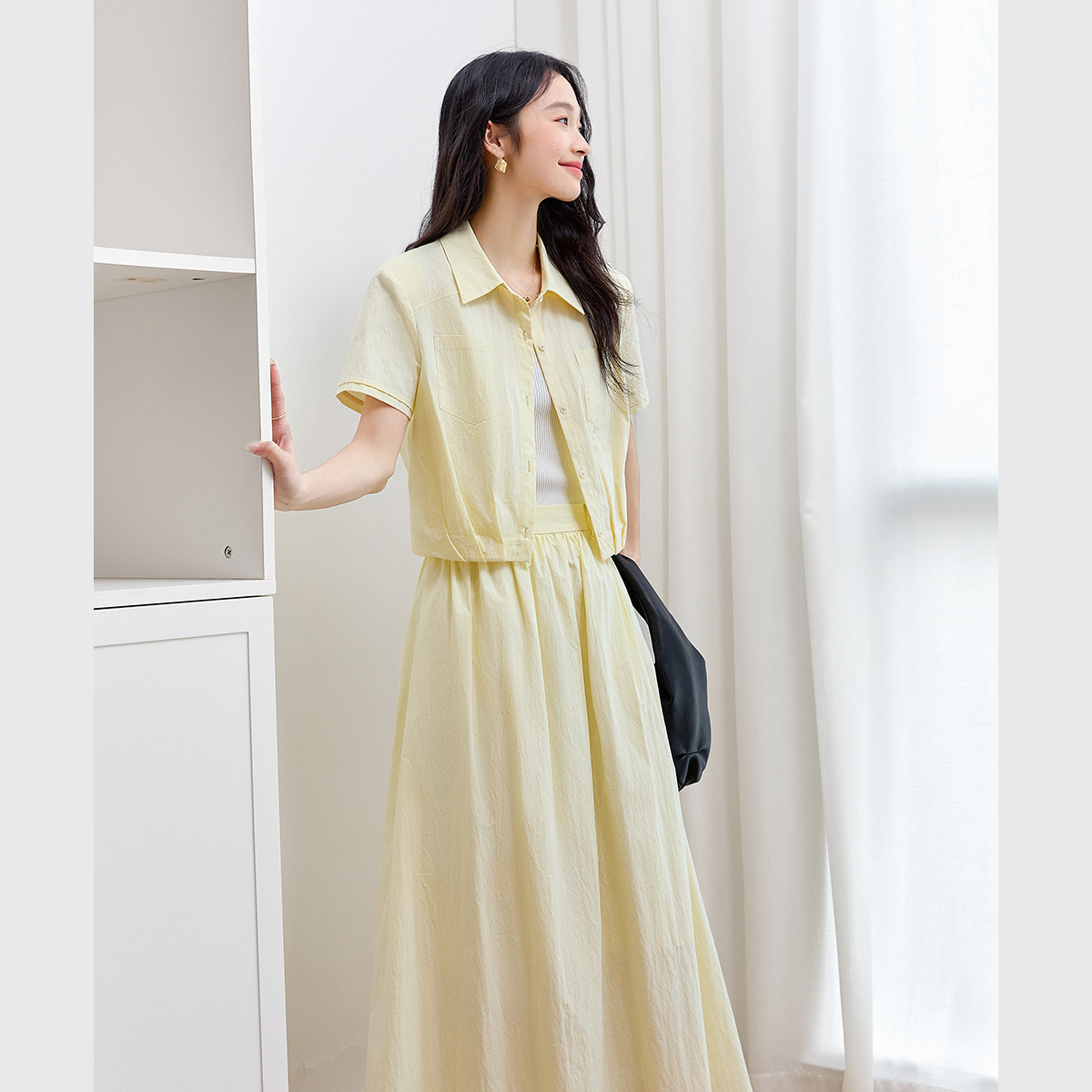 Pure Color Elegant Lady Suit