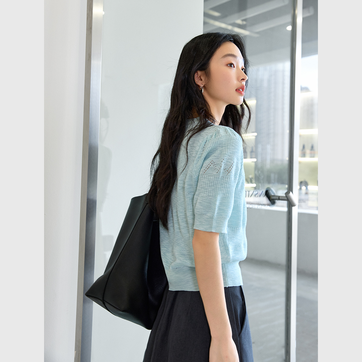 Elegant Hollow Sweater