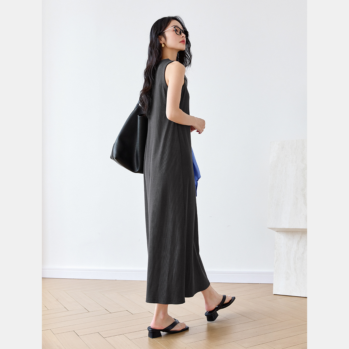 Slim A-Line Vest Dress