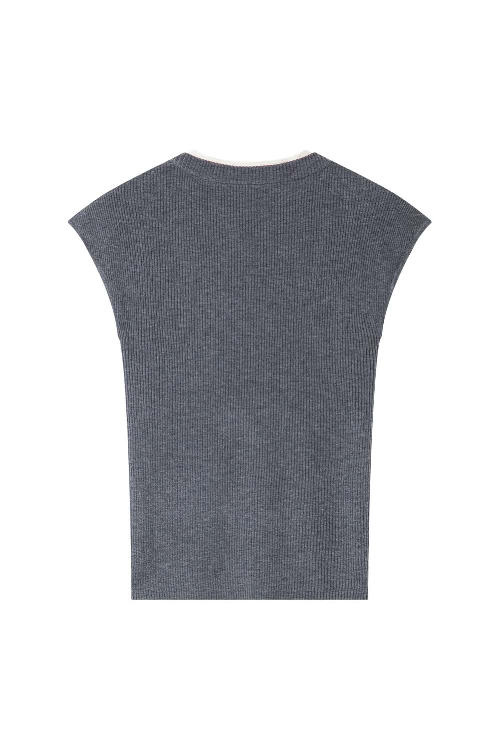 Minimalist Contrast Color Slim Sweater